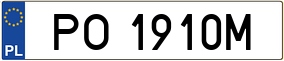 Truck License Plate